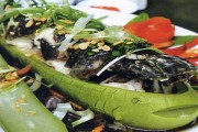 Thưởng thức món ngon từ cá lóc: Cá lóc hấp bầu