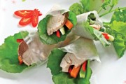 Cách làm món Cải trời cuộn cá ngừ