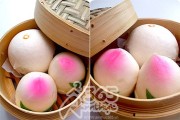 Tự làm bánh bao đào tiên cho bé măm măm bữa sáng