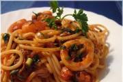 Mì Tagliolini xốt hải sản