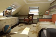 Lên ý tưởng trang trí cho tầng áp mái