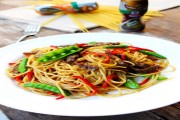 Nét lạ với spaghetti xào thịt bò