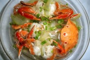 Mát lành canh ghẹ nấu bầu