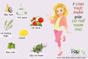 Top thực phẩm khiến cơ thể bạn luôn thơm tho