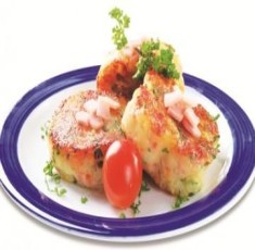 Jambon và khoai tây nghiền áp chảo