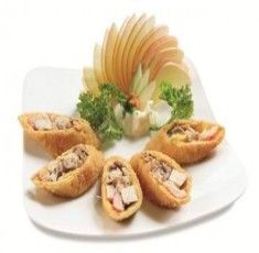 Trứng cuộn nấm chiên xù