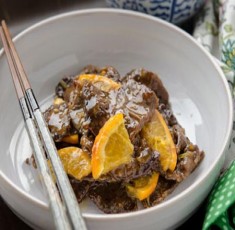 Thịt bò xốt cam ngon cơm