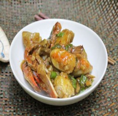 Ghẹ rang xốt dầu hào