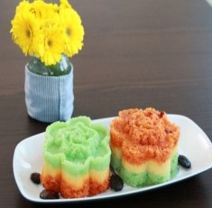 Xôi ba màu bắt mắt