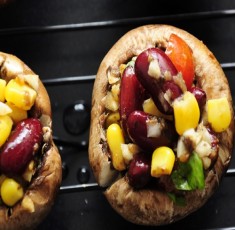 Nấm nhồi rau quả kiểu Mexico