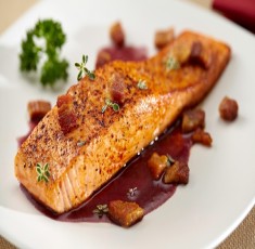 Cá xốt rượu nho đỏ