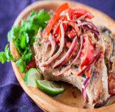 Sườn xốt gừng dừa