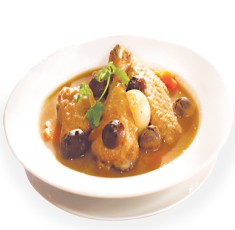 Gà nấu nấm