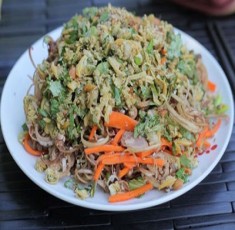 Hến trộn hoa chuối