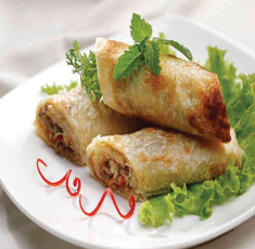Bánh Rôti cuốn thịt bò