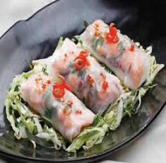 Bánh cuốn nhân cá hồi