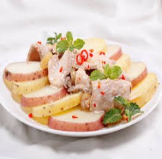 Salad khoai tây trộn bê thui