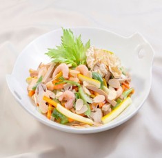 Tôm xào hạnh nhân chay