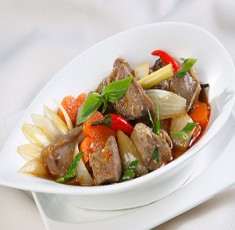 Lưỡi heo kho quế