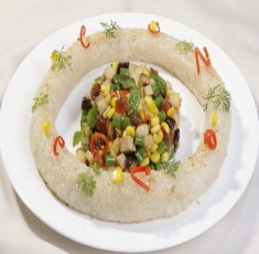 Lạp xưởng xào ngũ sắc