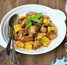 Gà xào ngô ngọt