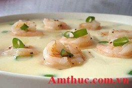 Trứng Hấp Tôm Đậu Hũ