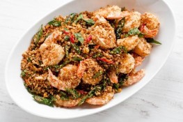 Tôm chiên bột ngũ cốc