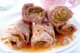 Thịt cuộn phô mai dưa chuột