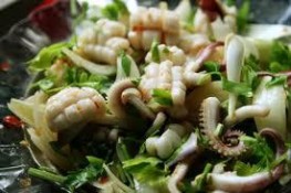 Mực xào Satế