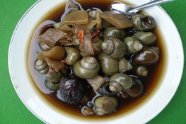 Độc đáo hương vị ốc gạo tiềm thuốc bắc