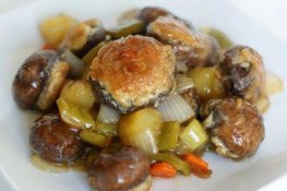 Nấm nhồi tôm xốt chua ngọt ngon khó cưỡng