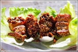Thưởng thức món thịt kho mè ngon, lạ miệng