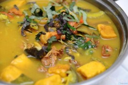 Ba ba nấu đậu phụ chuối xanh