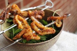 Mực nướng sa tế cay cay hấp dẫn