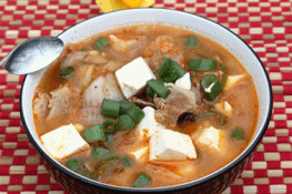 Cách làm món canh kim chi đậu phụ chua cay ngon