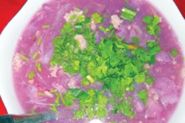 Món ngon mùa hè: Canh khoai lang tím