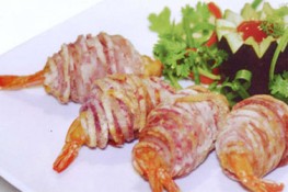 Khoai môn cuộn tôm chiên