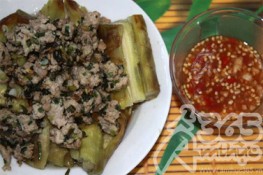 Cách làm món Cà tím nướng xào thịt nạc