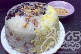 Xôi đậu ba màu cho bữa sáng đầu tuần