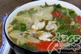 Ngọt mát canh khế nấu nghêu