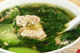 Ngon mát Canh cua rau đay mồng tơi