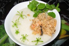 Cháo cá hồi