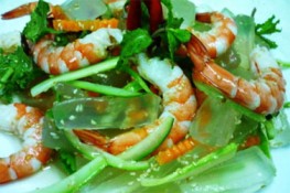Gỏi nha đam tôm tươi