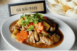 Gà nấu pate