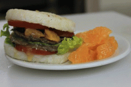 Rice Burger - Cơm kẹp đà điểu