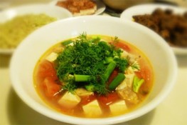 Canh ngao đậu phụ