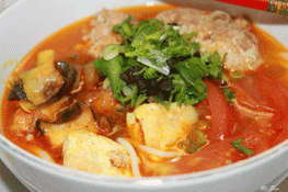 Ngon ngọt món canh bún