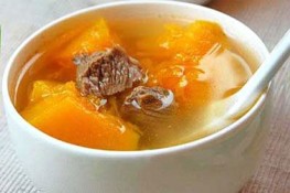 Canh bí đỏ ngon mắt