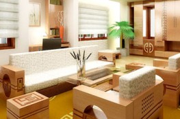 Trang trí phong khách trẻ trung sang trọng