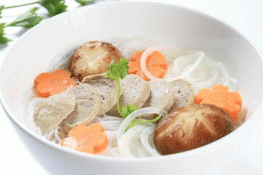 Bữa sáng nhanh gọn với bún gạo nấu bò viên